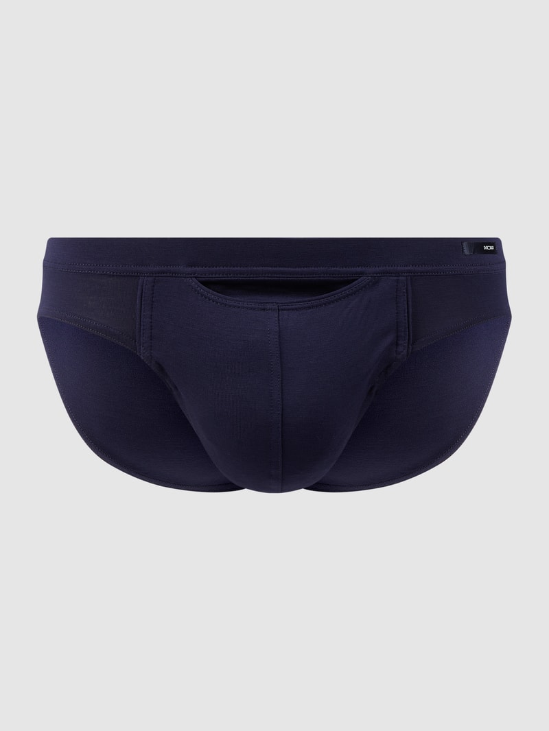Slip mit Label-Detail in dunkelblau