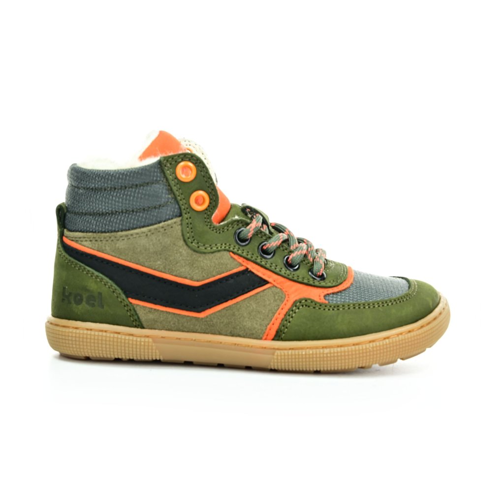 Koel4kids Danish Nappa Wool Khaki Winterbarfußschuhe