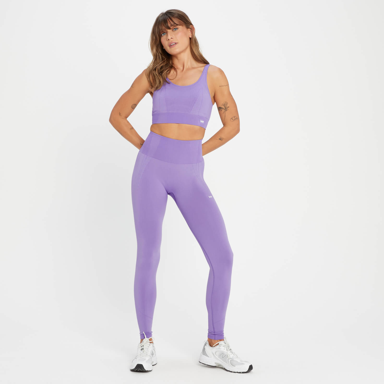 Legging sans coutures MP Tempo Tonal pour femmes – Lilas électrique