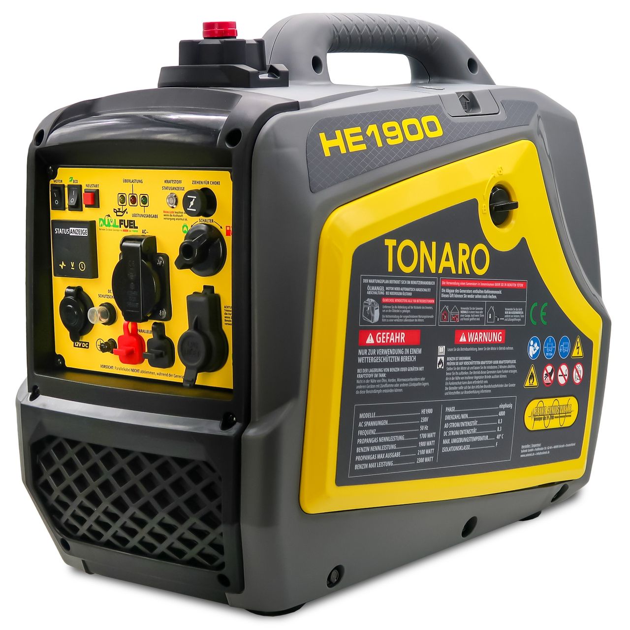 Soletek Tonaro, Dual Fuel Inverter HE1900 - 1.9 KW Leistung