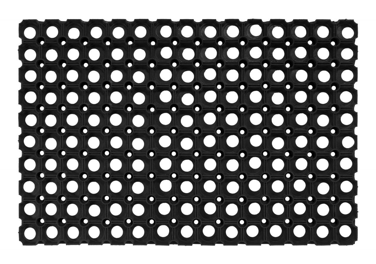 Trend Line Schuhabtropfschale Ringgummimatte schwarz, 40 x 60 cm