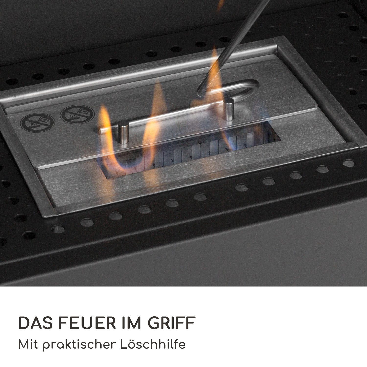 Blumfedt Echtfeuer-Dekokamin Fiamme Camino Ethanol-Kamin