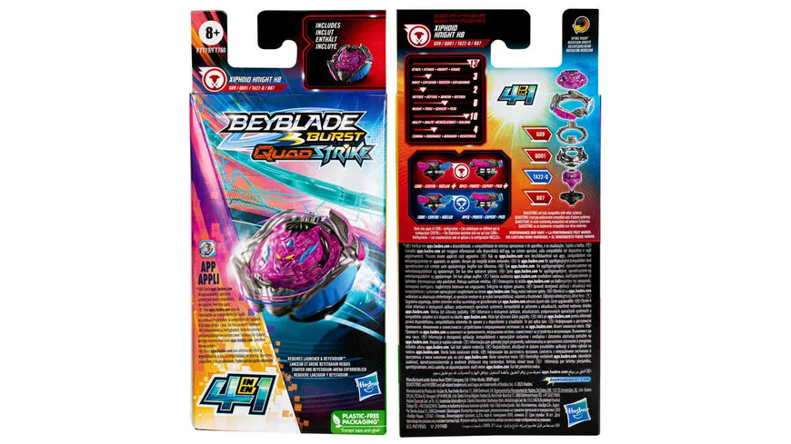 Hasbro - Beyblade Burst QuadStrike Single Pack, 1 Stück, sortiert