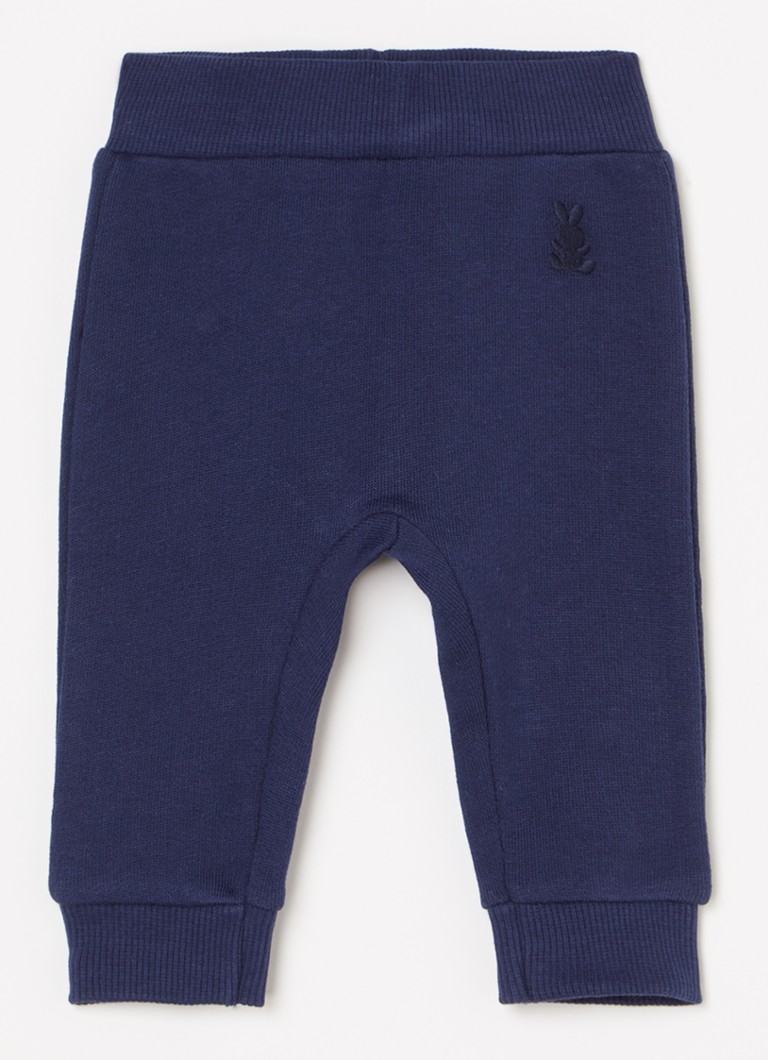 Pantaloni de trening Benetton cu croială conică și broderie.