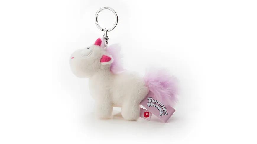 NICI Schlüsselanhänger Einhorn weiß/Pink Theodor & Friends 10cm