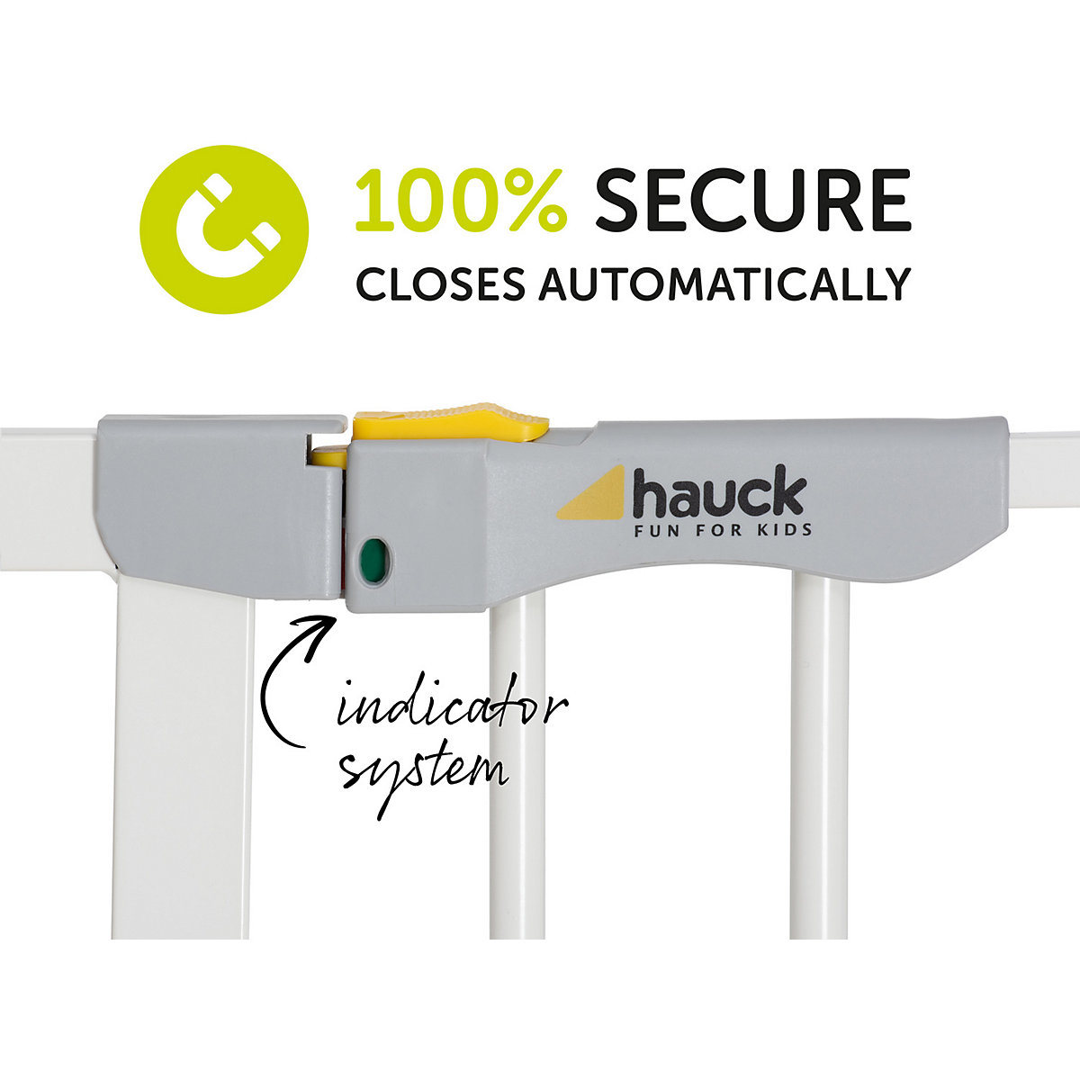 Tür-und Treppenschutzgitter Auto Close`n Stop, 75 - 80cm, weiß