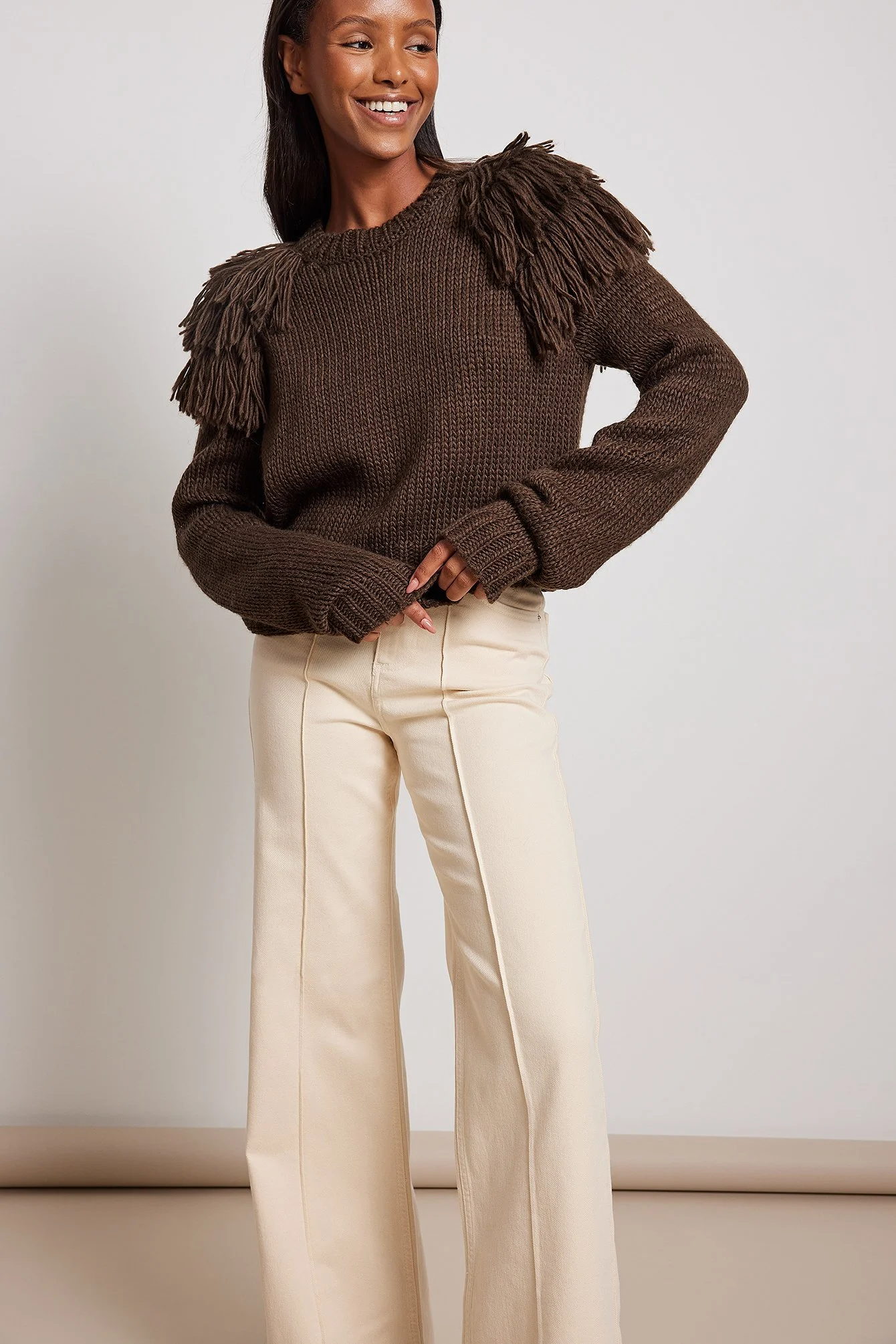 Strickpullover mit Details