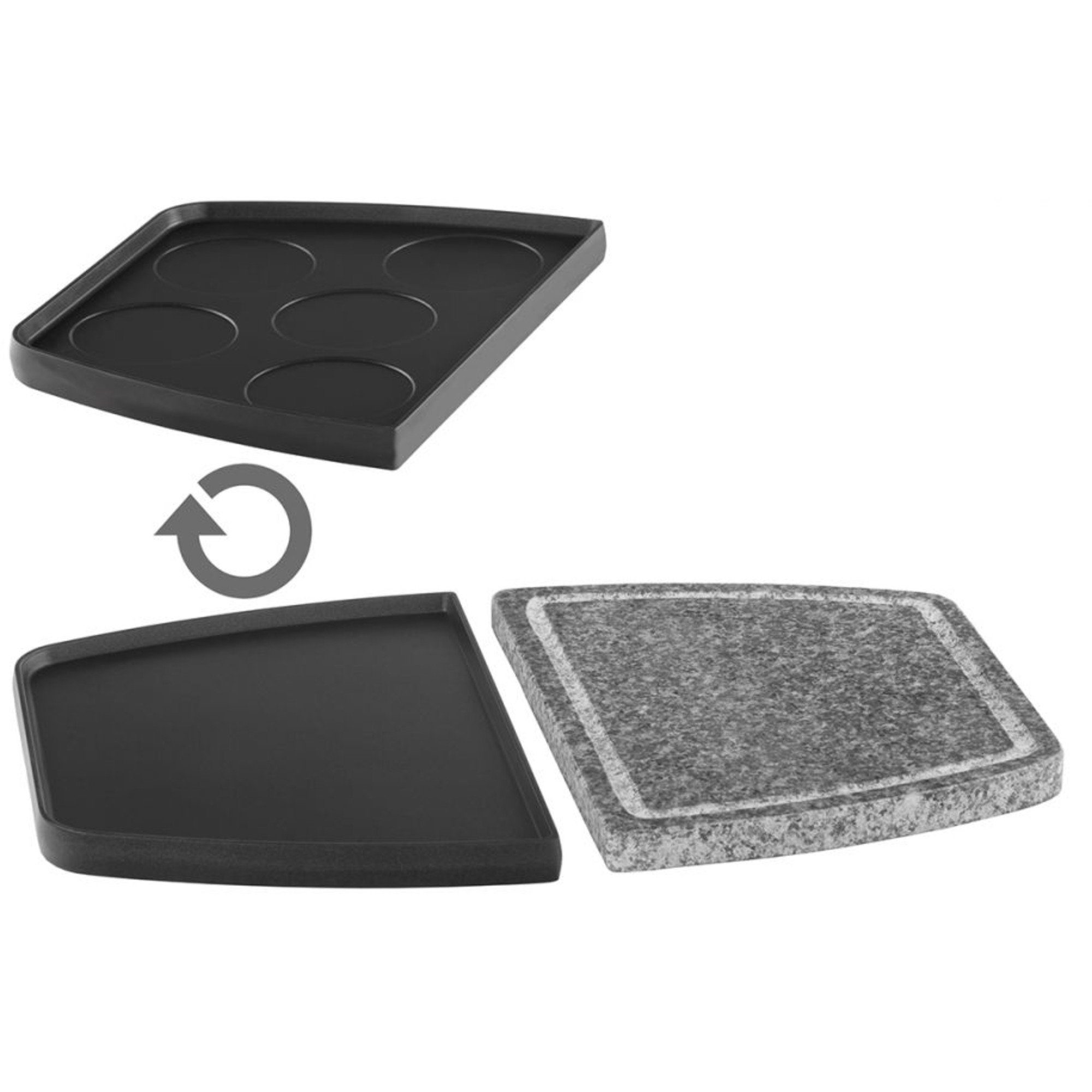 Cloer Kaffeebereiter Cloer Raclettegrill 6435 mit Naturstein und