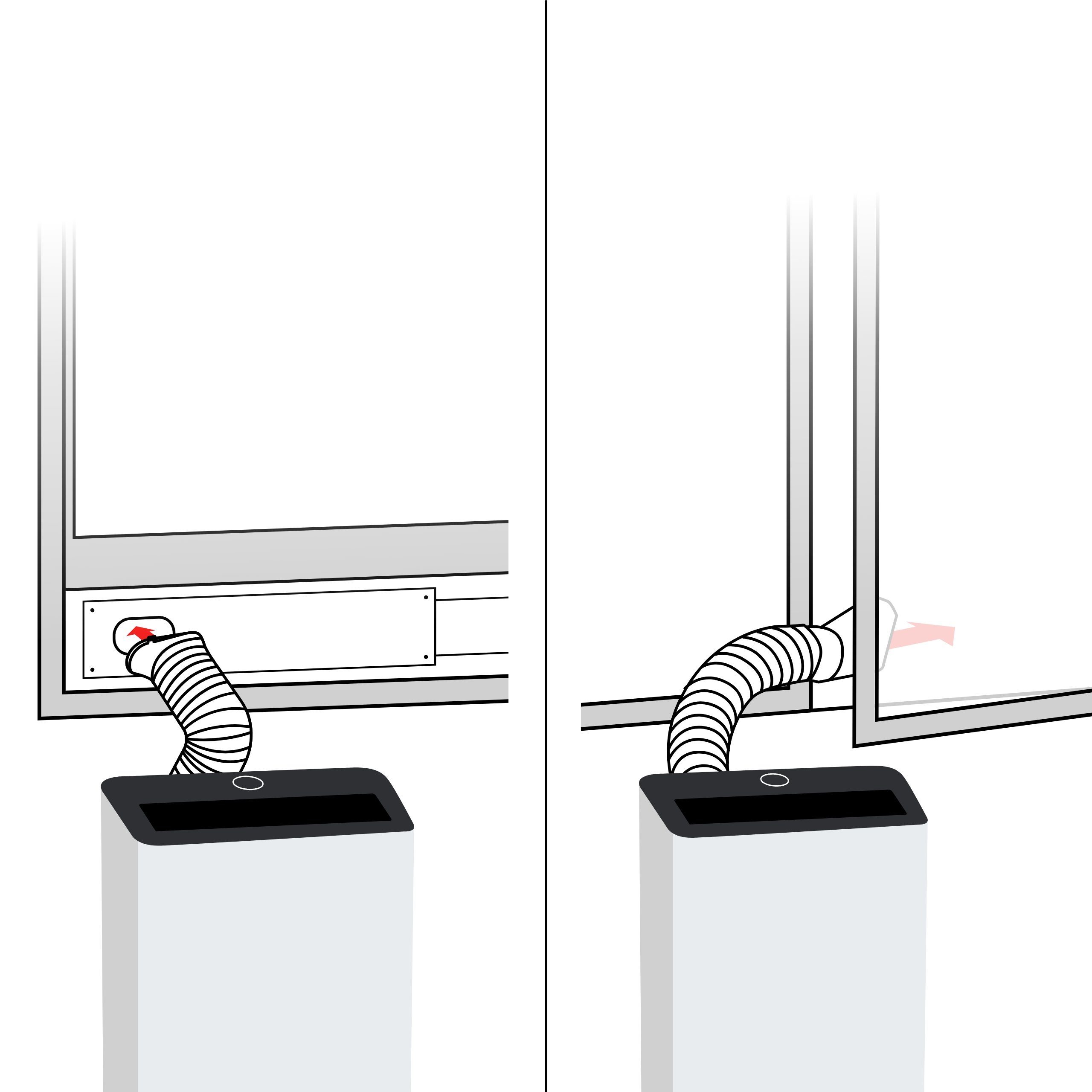 BOSCH 3-in-1-Klimagerät Cool 4000, Mobile Klimaanlage, Luftentfeuchter, Ventilator - für Räume bis 35m²