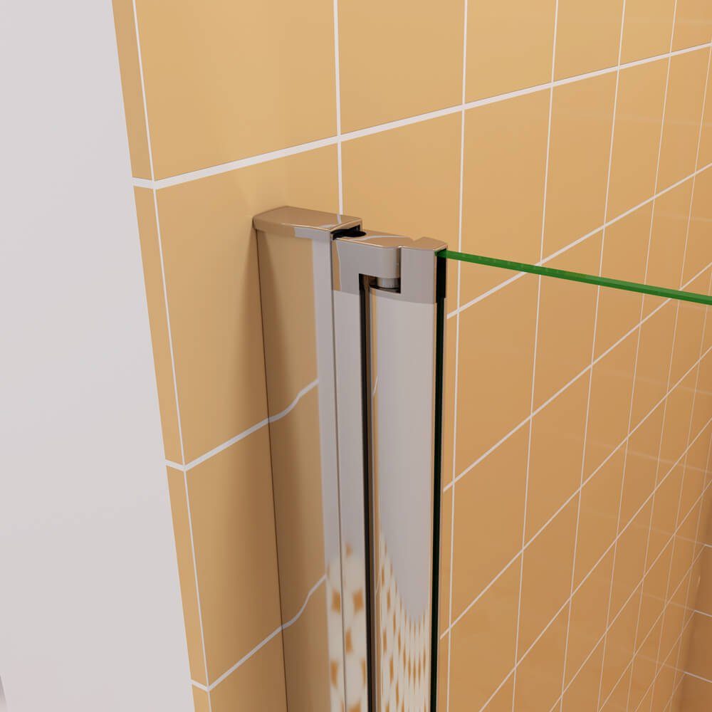 duschspa Badewannenaufsatz 6mm Nano Glas Badewannenaufsatz Faltwand Duschwand auf Badewanne, Einscheibensicherheitsglas, Sicherheitsglas, (Set), Glas, Duschwand erhältlich 3 verschiedenen Breiten