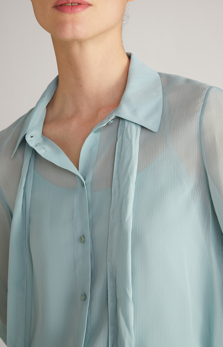 Chiffon-Bluse in Mint