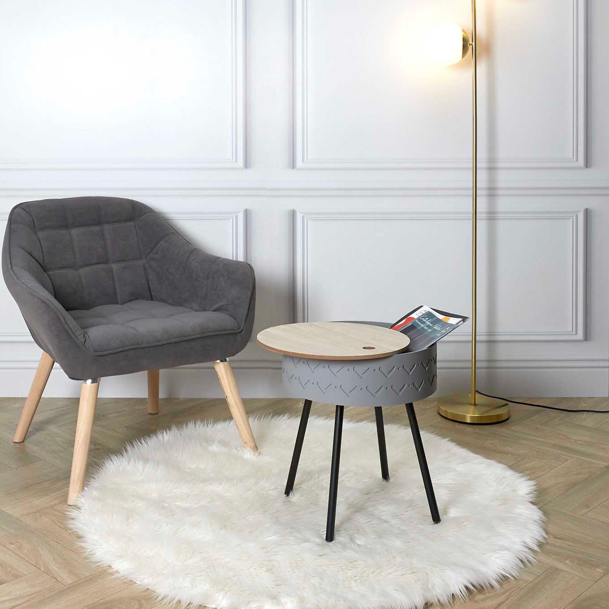 Table d’appoint-coffre déco
