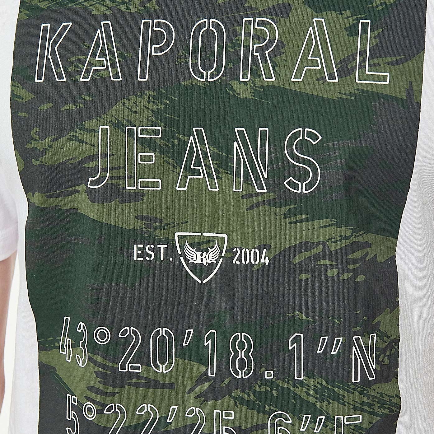 MAORI  T-shirt blanc Homme en 100% coton bio