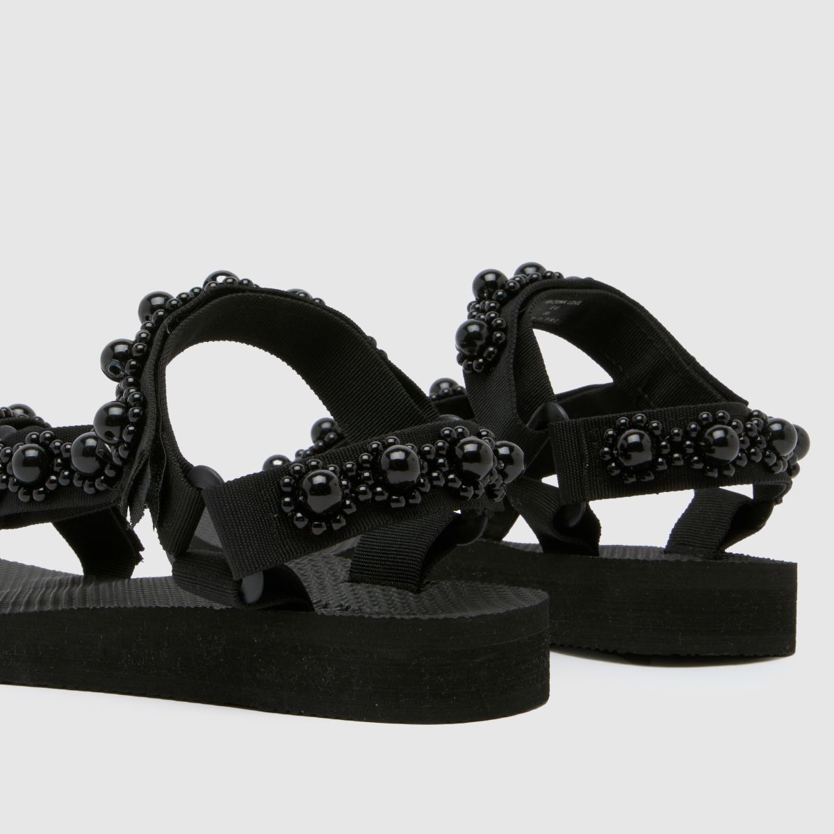 ARIZONA LOVE – Svarta sandaler med pärlmönster