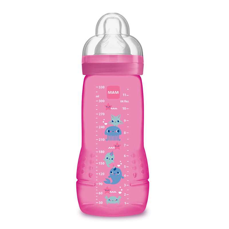Biberon Easy Active 330 ml rose MAM