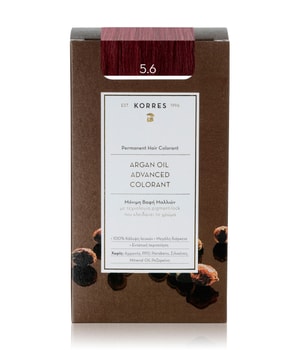 KORRES Arganöl Hochentwickelte Haarcoloration Red Light Brown / Hellbraun Rot 5.6 Haarfarbe-1 Stk