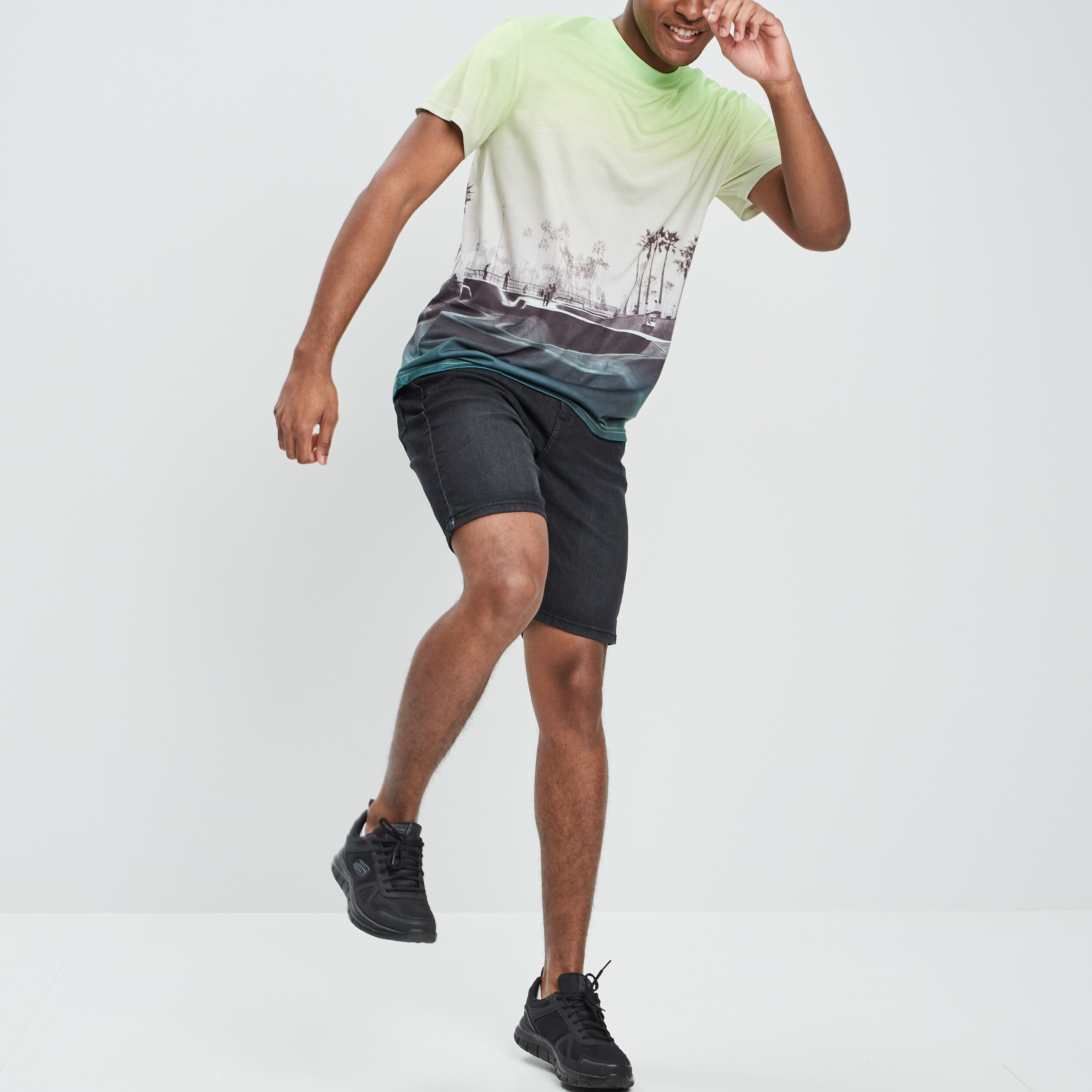 T-shirt manches courtes bleu homme | La Halle