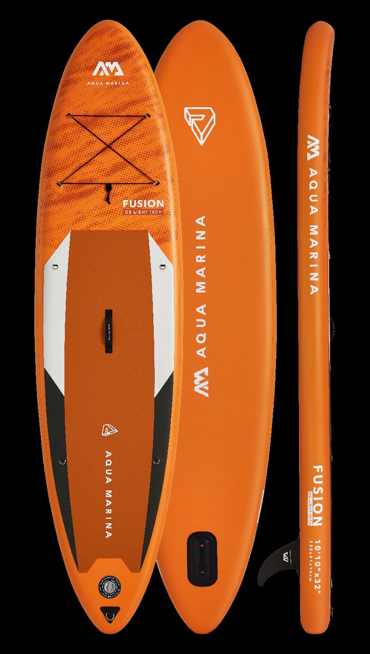 PureHaven Aqua Marina All-Around SUP Board 330x81cm Reißverschlussrucksack Double Action-Pumpe LIQUID AIR Paddel Einschub-Mittelfinne Sicherheitsleine Orange