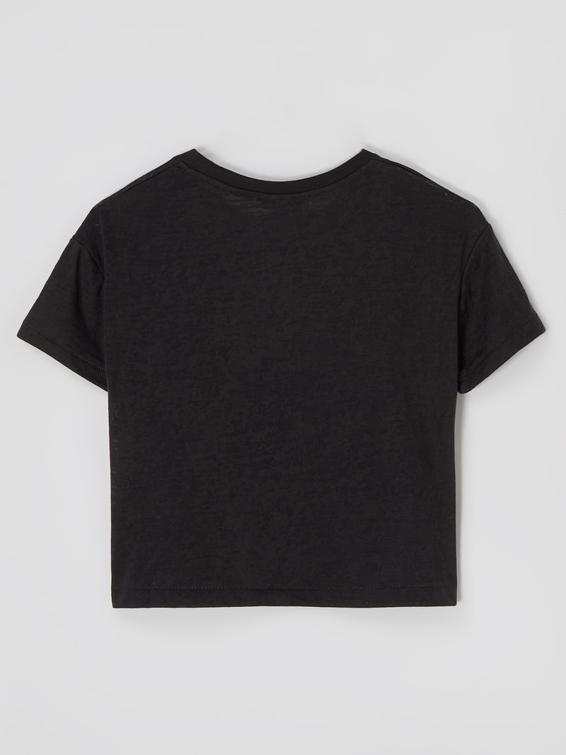 T-Shirt mit Ausbrenner-Effekt in dunkelgrau