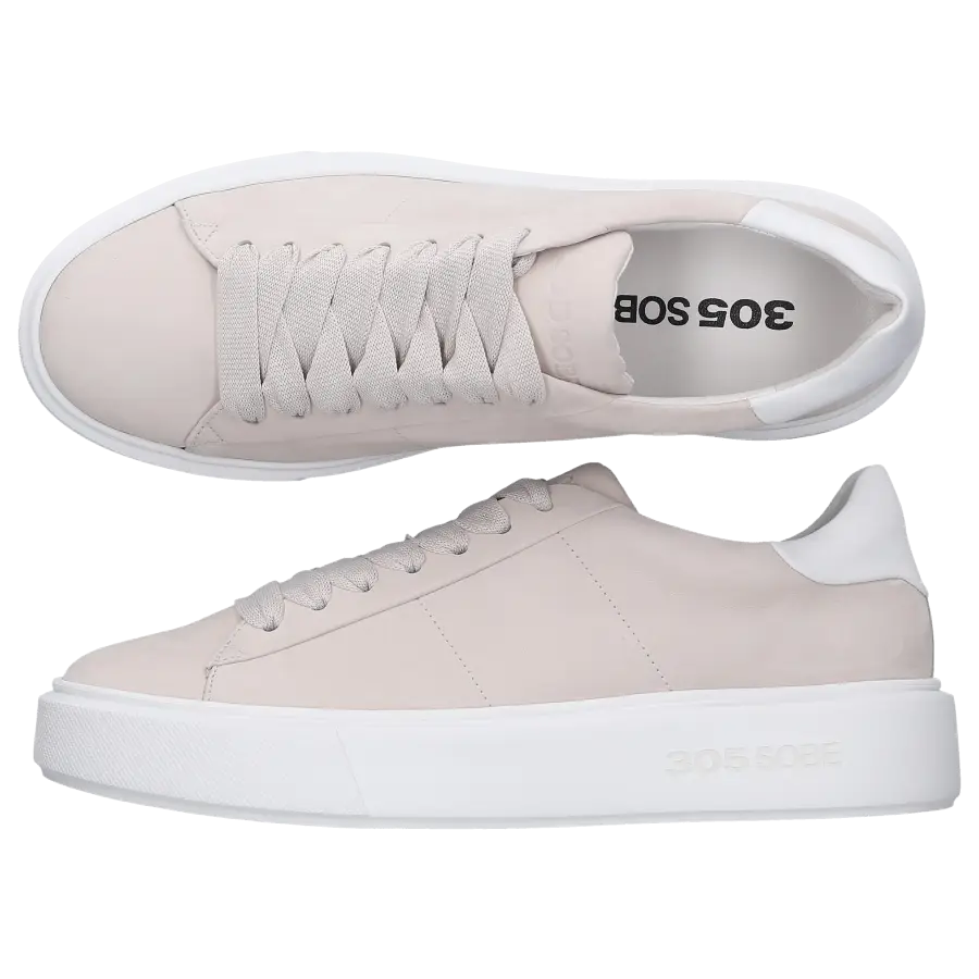 305 SOBE - Sneaker low CAPO Nubukleder - grau