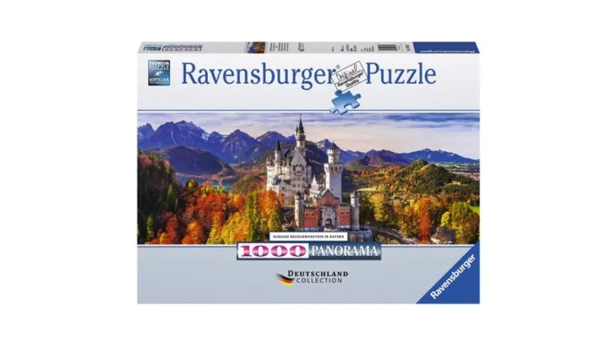 Ravensburger Puzzle - Schloss Neuschwanstein in Bayern, 1000 Teile
