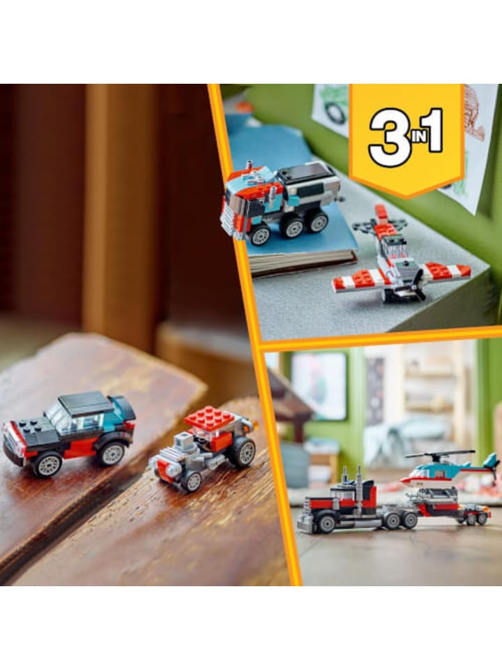 LEGO Bausteine Creator Tieflader mit Hubschrauber, ab 7 Jahre günstig kaufen onesize