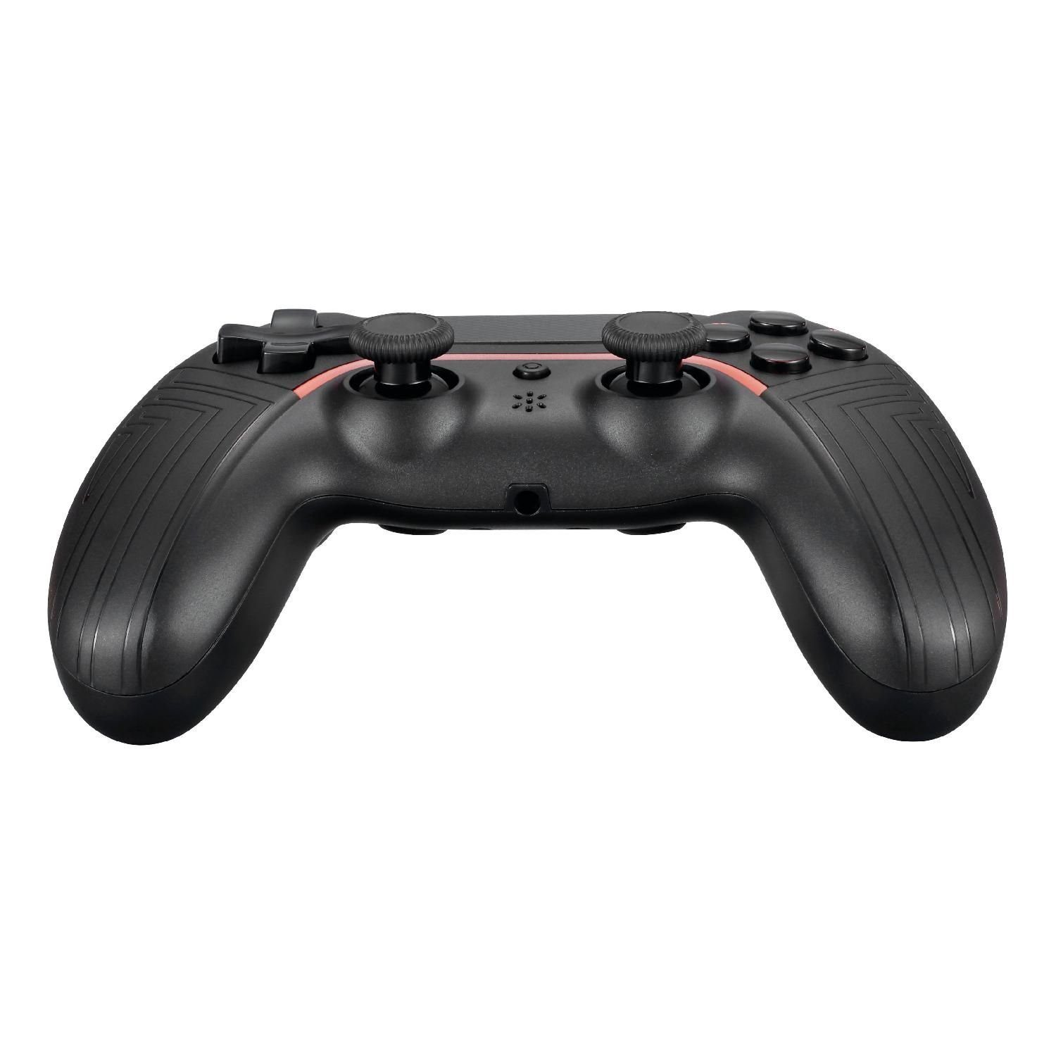 DELTACO Playstation 4 kabelloser Bluetooth-Controller Android Gaming-Controller (Hochpräziser 3D-Joystick, 2 programmierbare Makrotasten, Touchpad)
