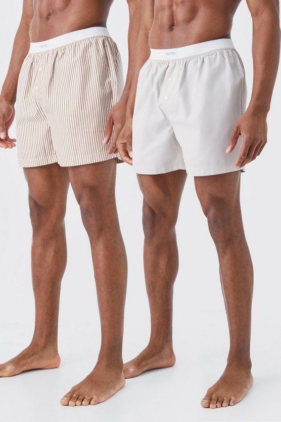 2er-Pack gestreifte Limited Boxershorts
