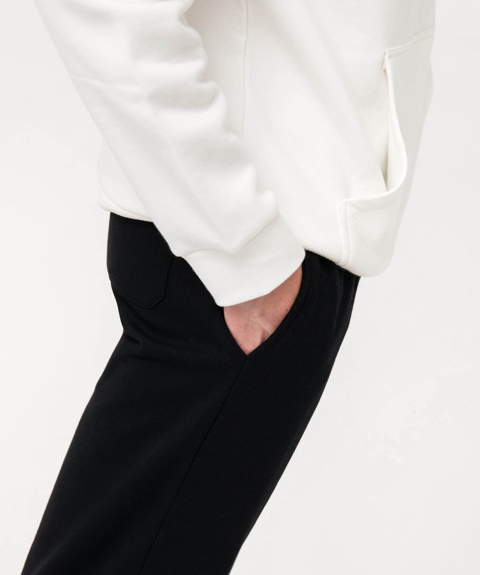 Pantalon de jogging homme molletonné noir | GEMO