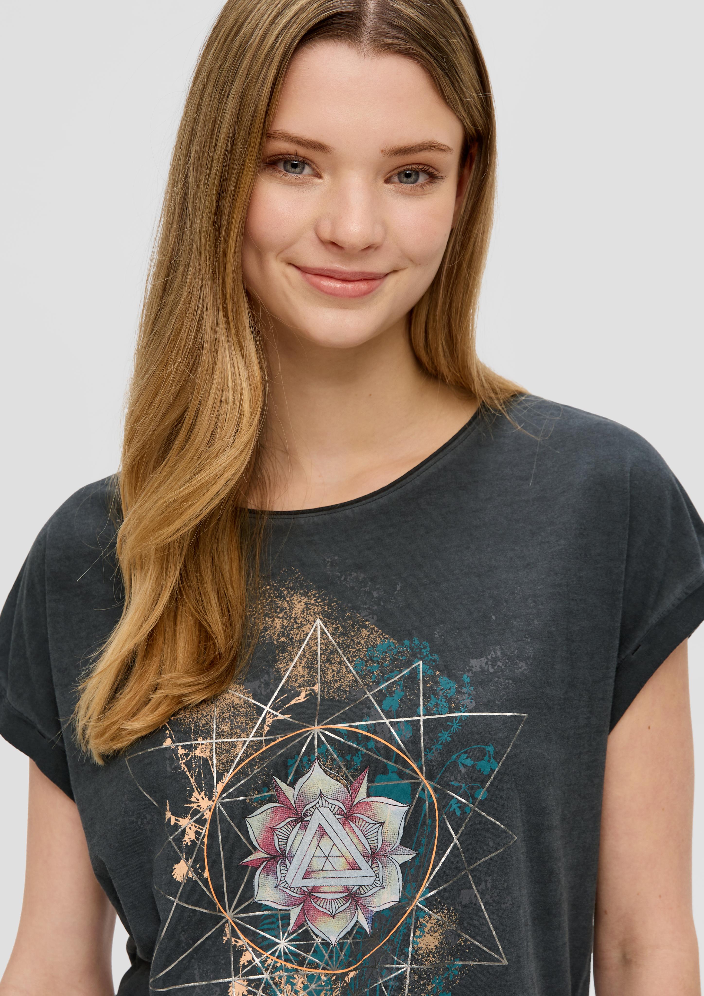 Weiches Baumwollshirt mit Frontprint  2151253-99D1