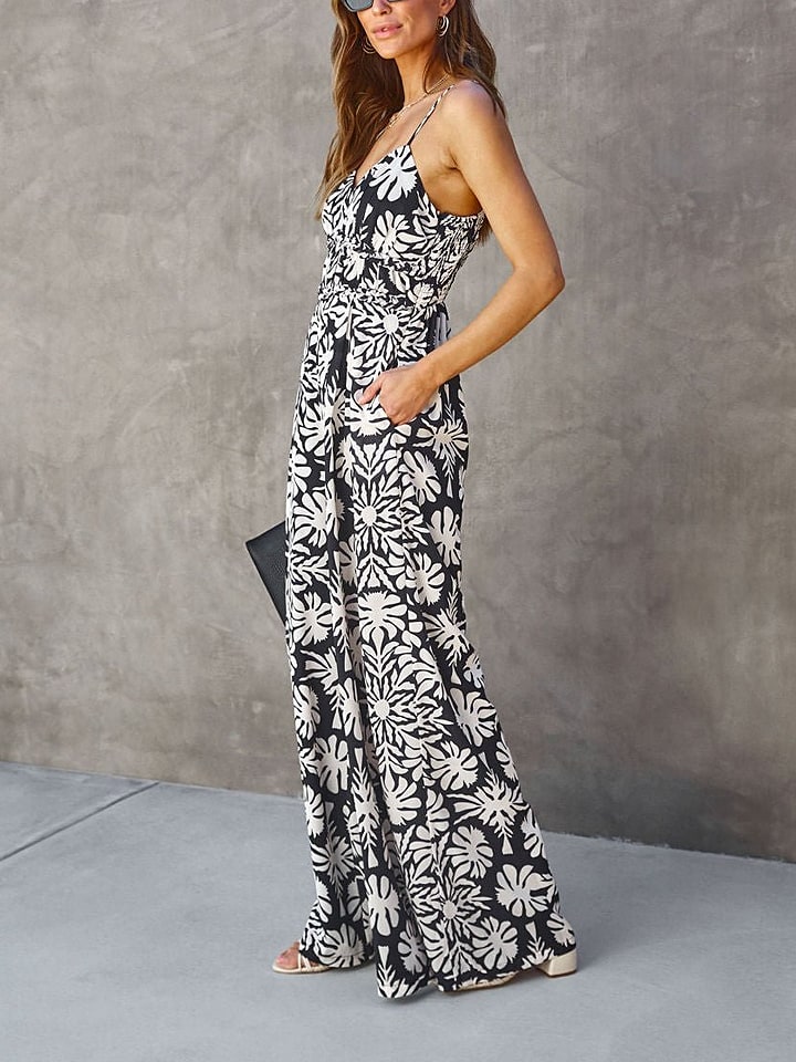Milan Kiss Jumpsuit in Schwarz/ Weiß günstig kaufen