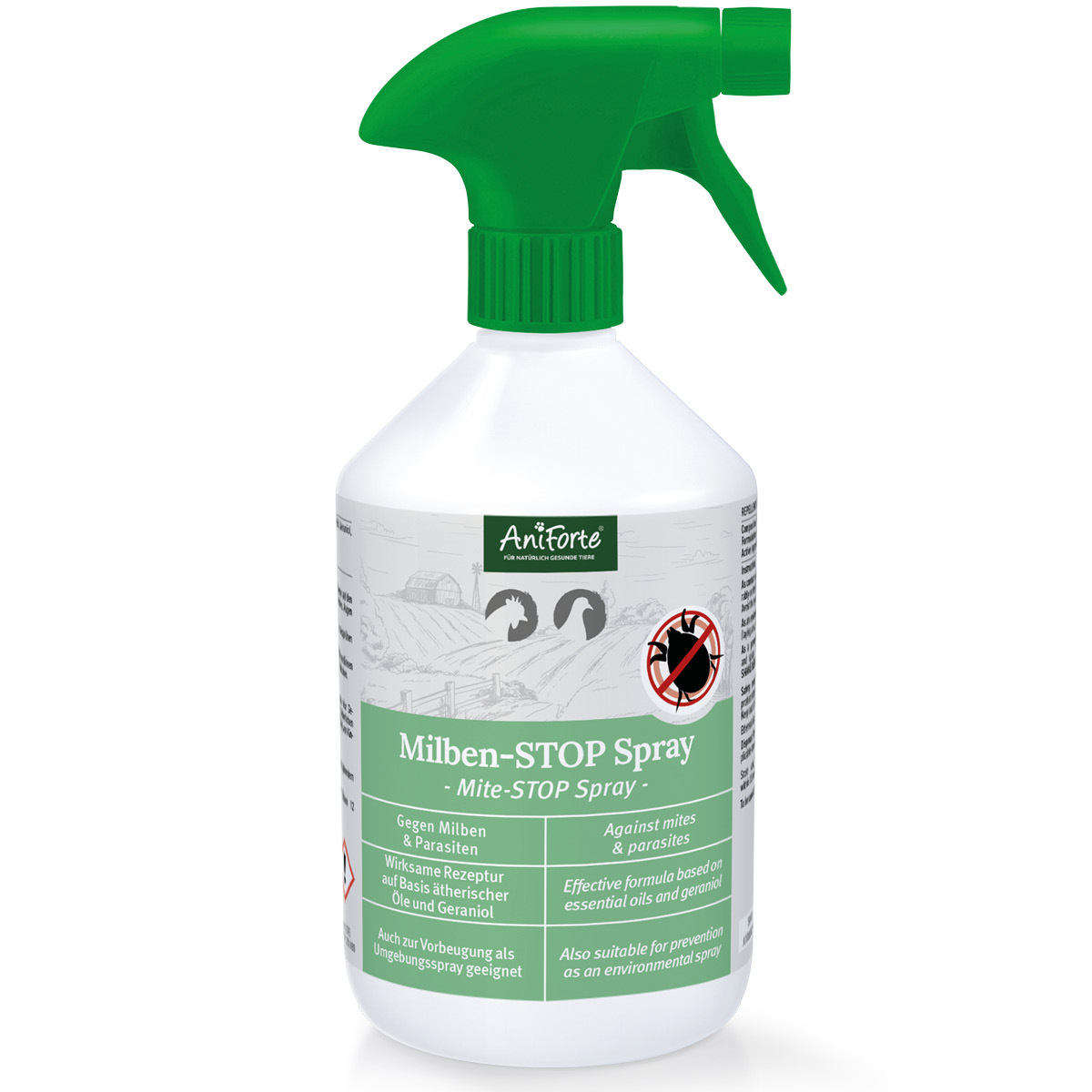 Aniforte Zubehör Aniforte Milben STOP Spray für Hühner & Geflügel 500ml
