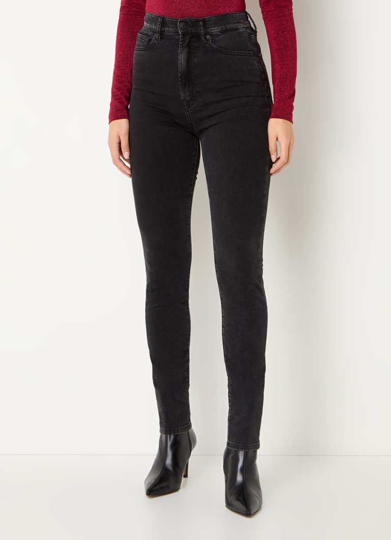 Blugi skinny HUGO BOSS Girali cu talie înaltă, spălați