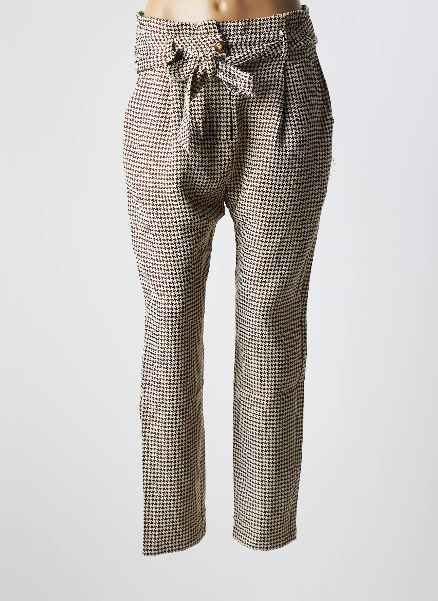 La Petite Etoile Pantalons Droits Femme couleur marron