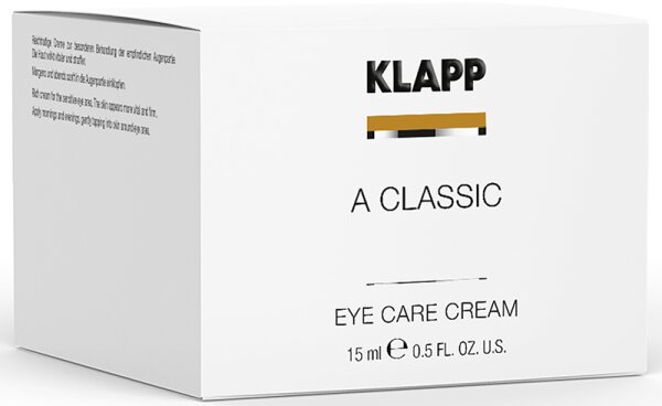 KLAPP Skin Care Science A Classic Eye Care Cream Augencreme