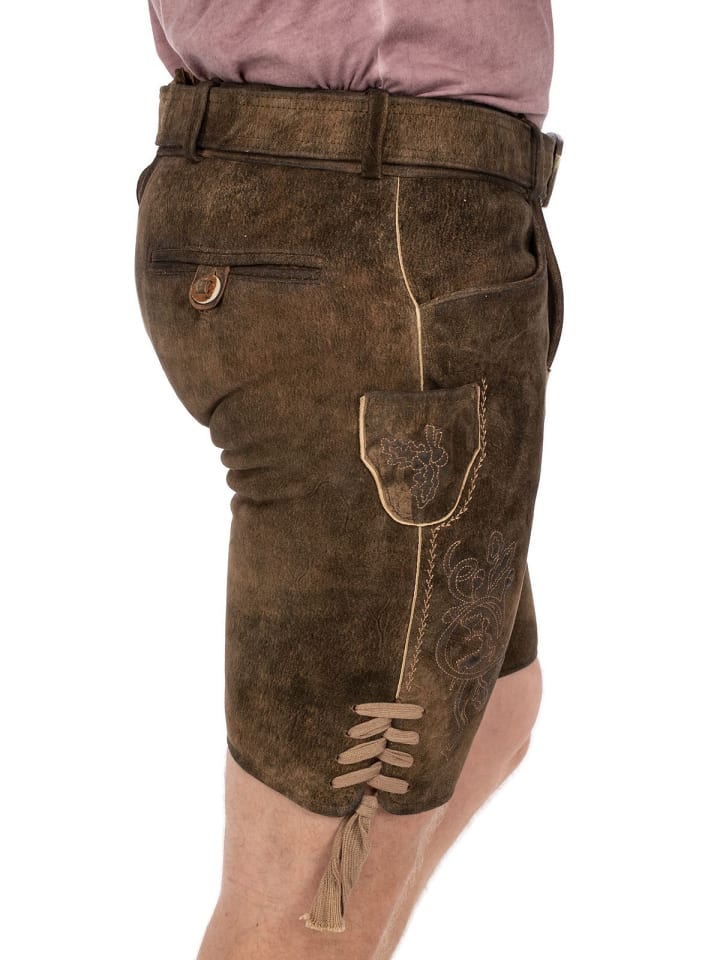 Spieth & Wensky Lederhose HAVEL tabak holz in tabak günstig kaufen