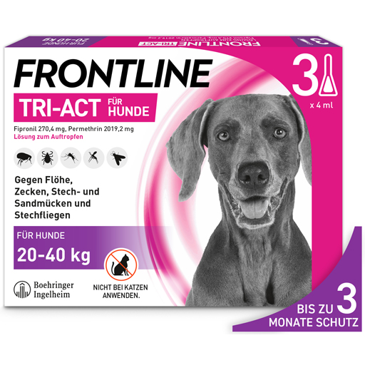 FRONTLINE Tri-Act Lsg.z.Auftropfen f.Hunde 20-40kg  3 St  Lösung