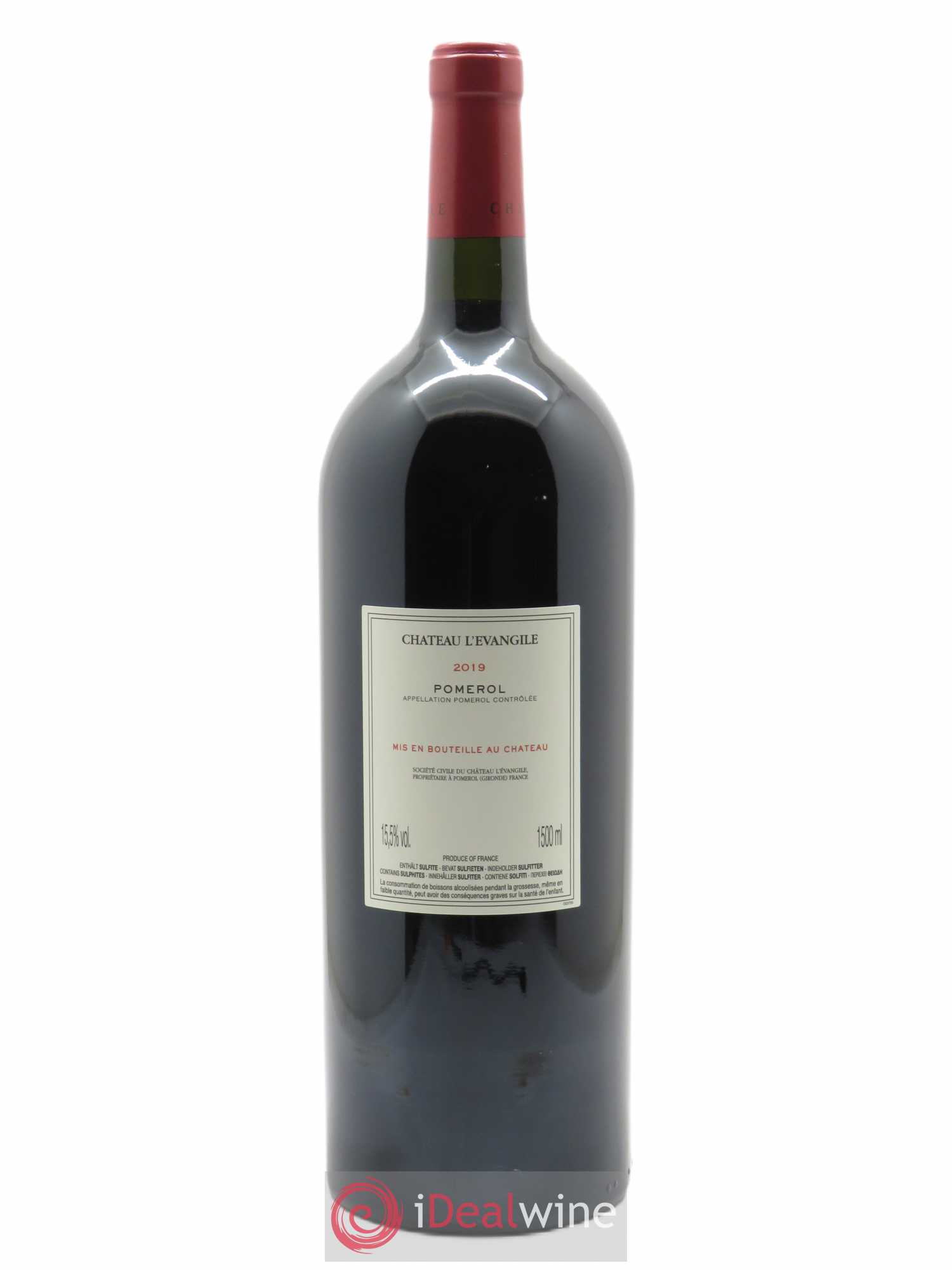 Château l'Évangile (CBO à partir de 3 mgs) 2019 - Lot de 1 Magnum