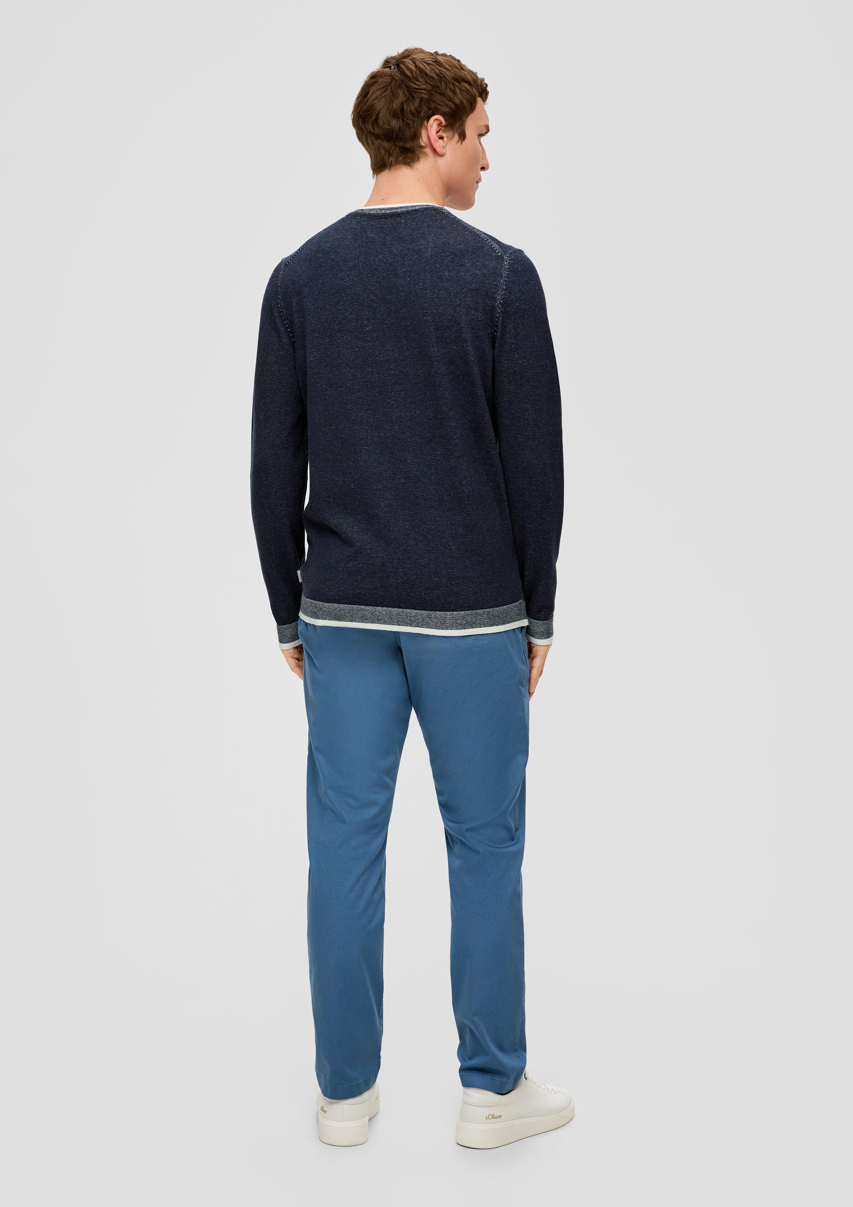 Strickpullover in melierter Optik  2144089-59X0