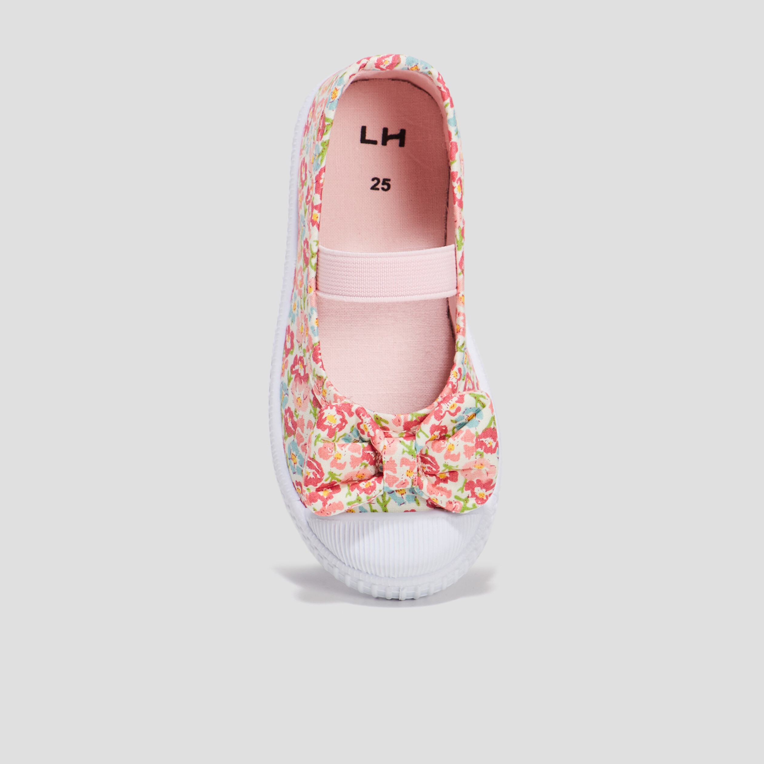 Babies en toile avec noeuds multicolore fille | La Halle