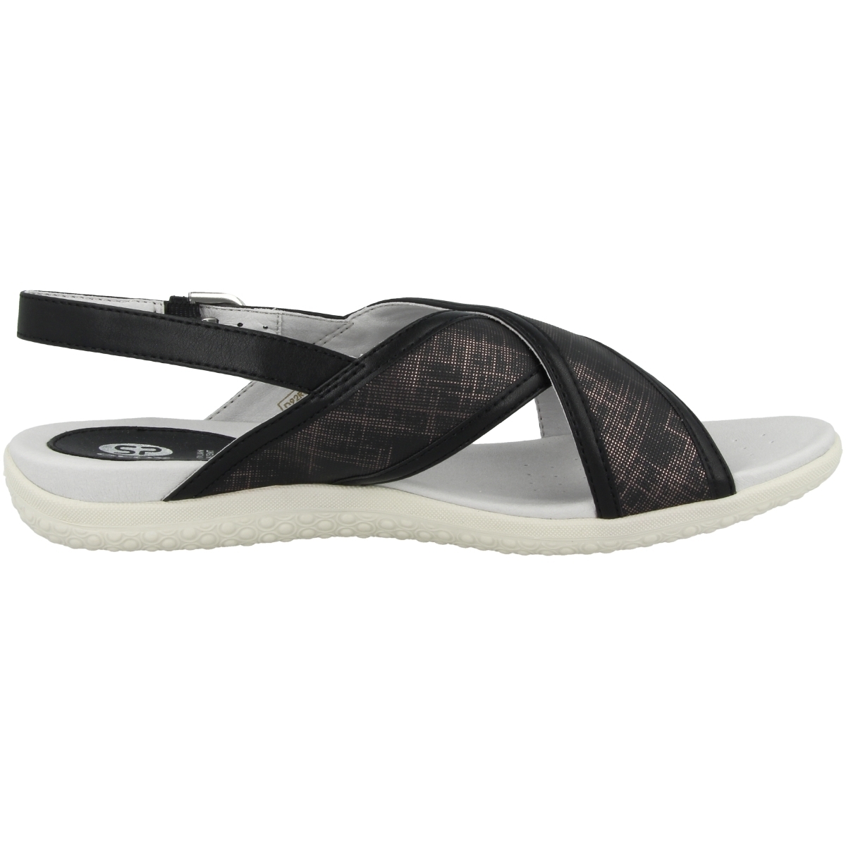 Geox D Sand Sandale schwarz
