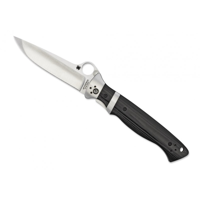 Spyderco taktisches Messer Vallotton Sub Hilt Folder C149GP, klappbares Militärmesser