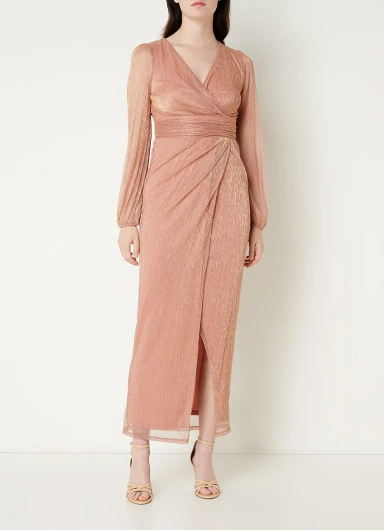 Abito midi Brielle di Phase Eight, in lurex con spacco