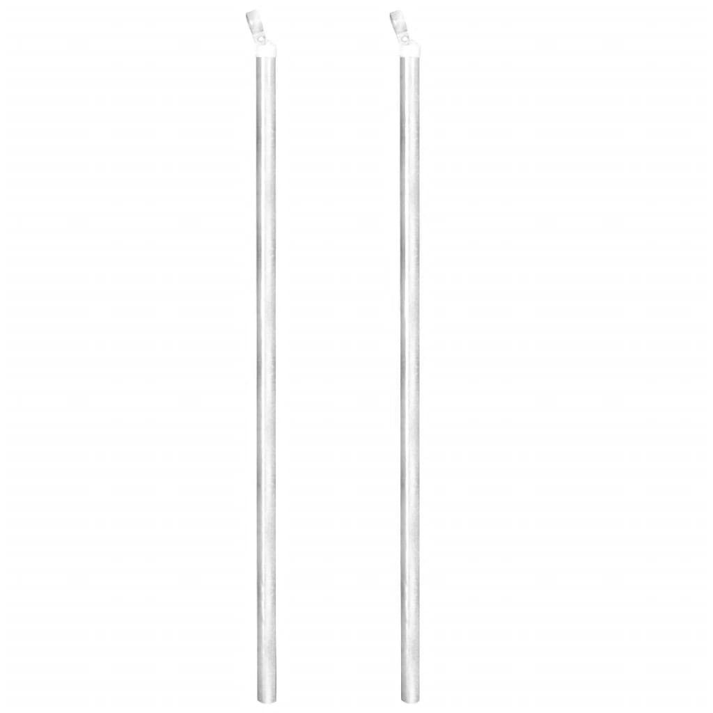 vidaXL Gartenzaun Maschendrahtzaun mit Pfosten Bodenhülsen Stahl Verzinkt 15x0,8m, (1-St)