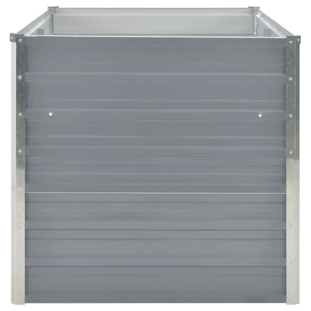vidaXL Hochbeet Hochbeet Grau 160 x 80 x 77 cm Verzinkter Stahl