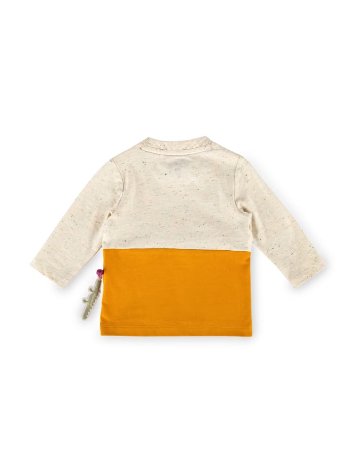 Sigikid Langarmshirt Happy Crocodile in ecru bunt meliert/senfgelb günstig kaufen