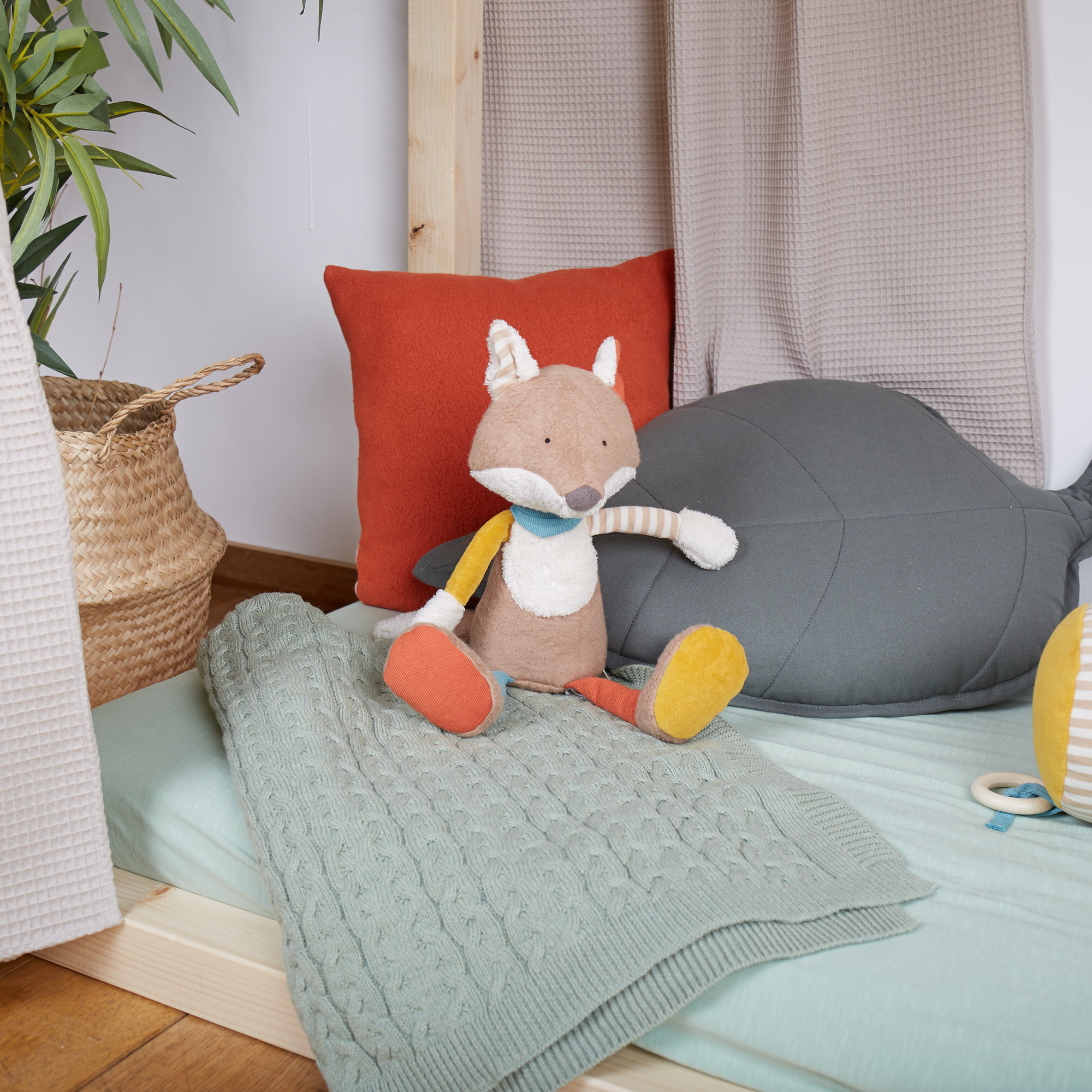 Patchwork Kuscheltier Fuchs, Green Collection