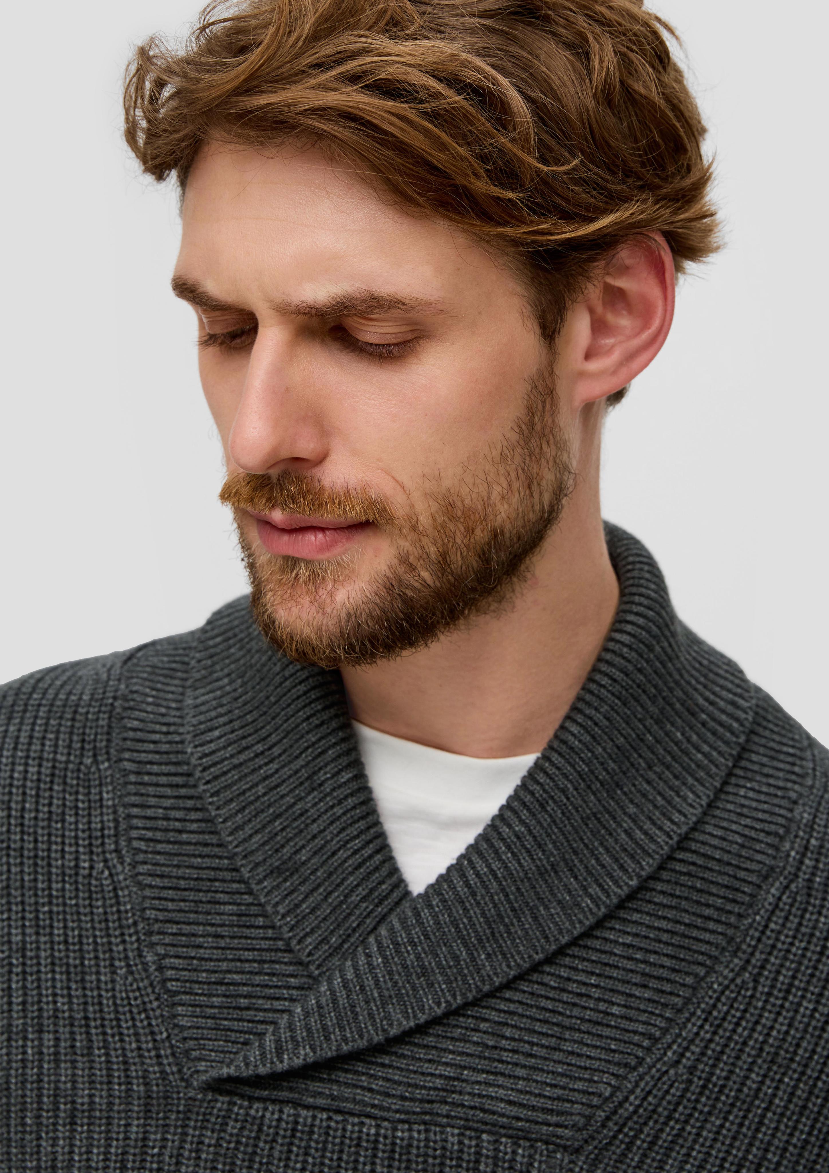 Strickpullover mit Schalkragen  2137412-9823