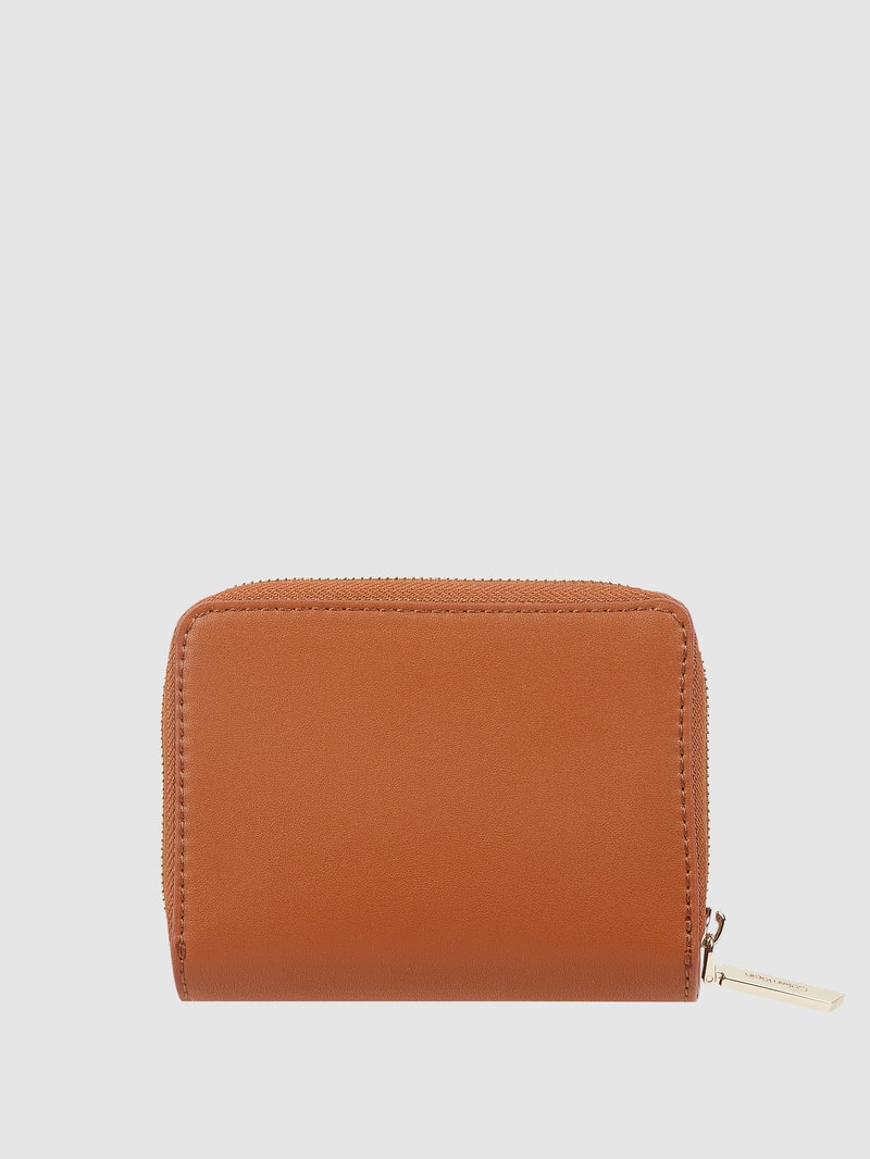 Portemonnaie in Leder-Optik - RFID-blocking in cognac