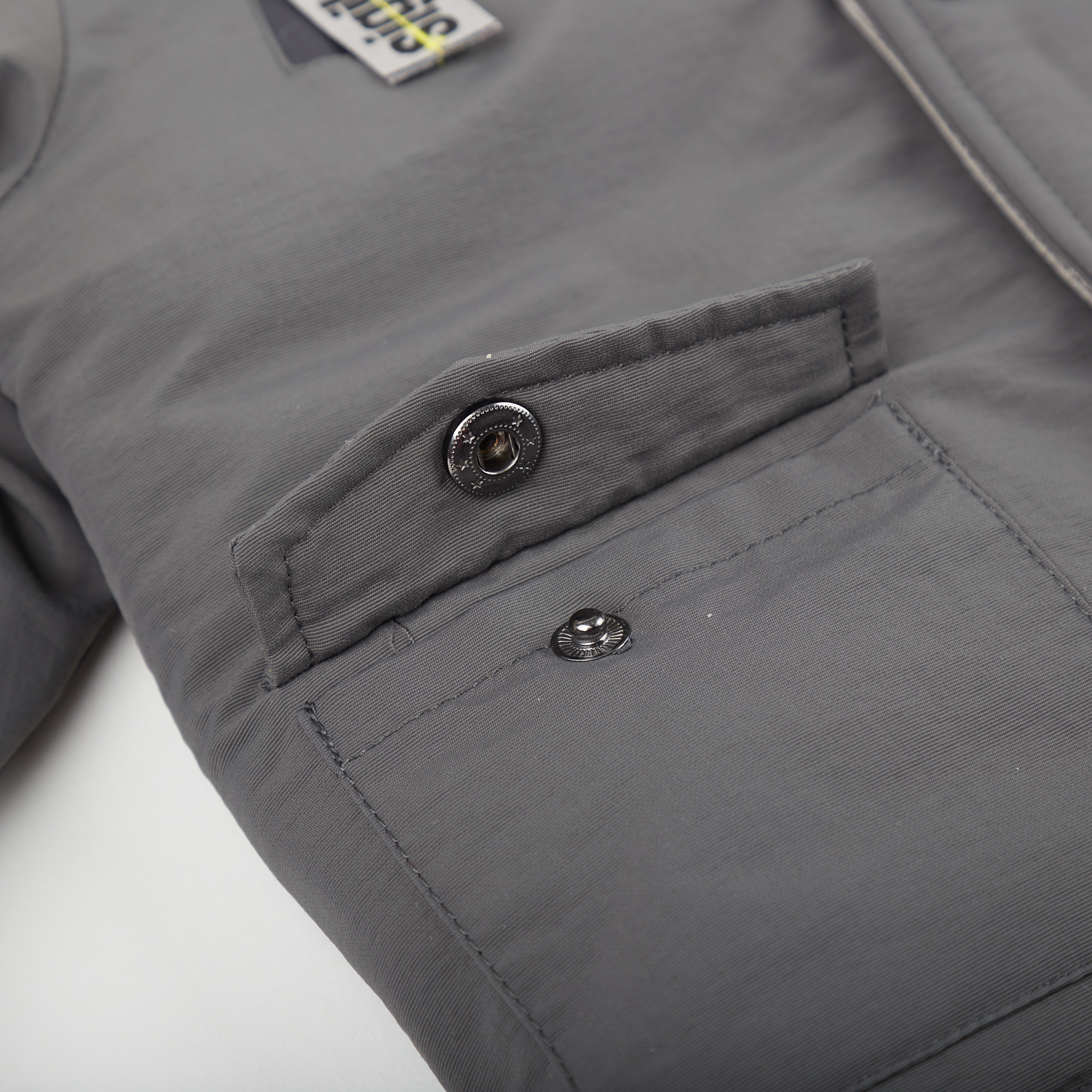 Wattierte Baby Winterjacke in Grau
